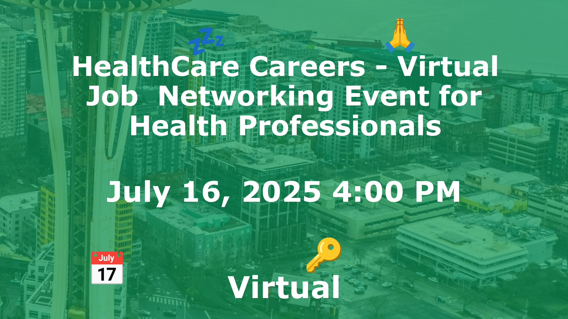 HealthCare Careers - Virtual Job  Networking Event for Health Professionals event image